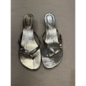 Studio H02 silver flats.  Size 10.